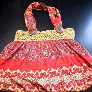 NWOT Boho Floral & Paisley Printed Tote Bag